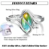 ADRAMATA 925 Sterling Silver Rings for Women Mood Ring Color Change Cubic Zirconia Accents Ring 1...